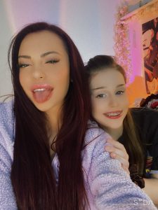Sabina Rouge with her girlfriend