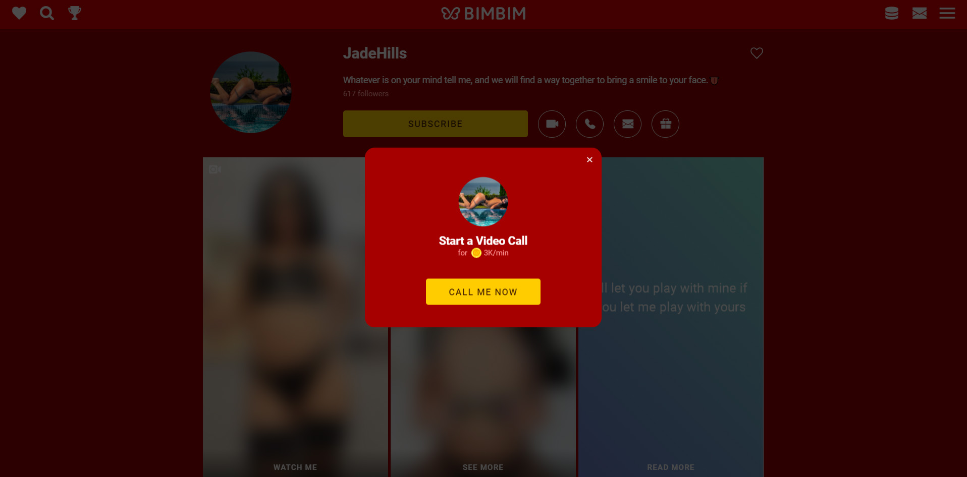 bimbim video voice calls